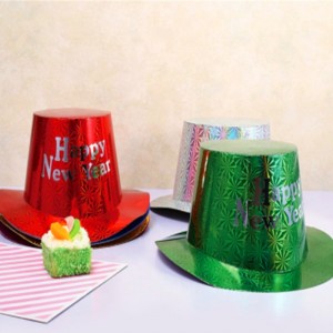 Hot sales Party Decoration Plastic Glitter Papir Top Hat Engroshandel