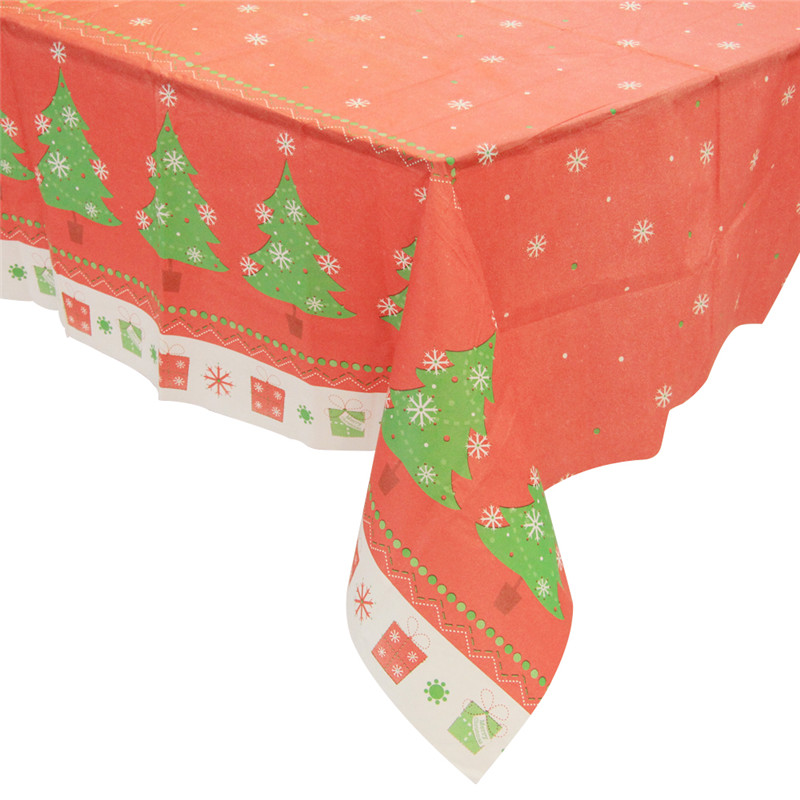 Juledage Plastisk dug, vandtæt, varmebestandig, ternet bord, dækker rød farve tilpasset